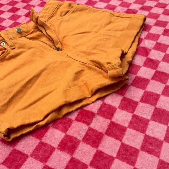 Wild Fable High Waist Orange Shorts - Picture 4 of 6